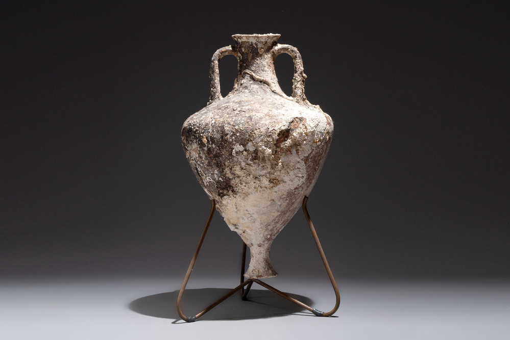 A Roman pottery olive oil transport amphora, South of Spain, 1st/3rd C.