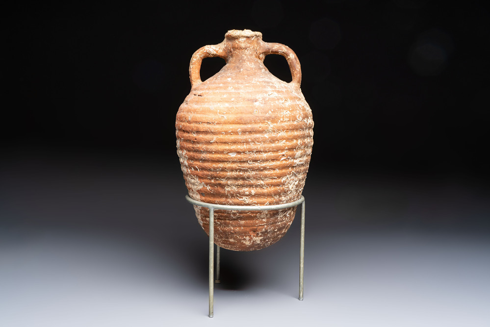 A Roman pottery wine and oil transport amphora, South of Spain, 2nd/4th C.