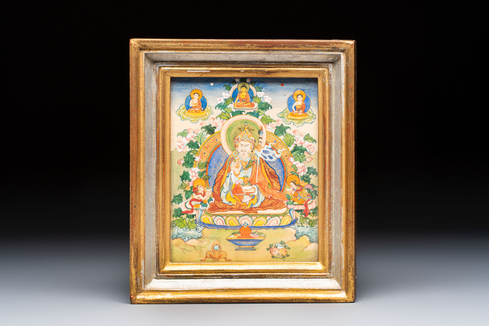 A Tibetan 'Padmasambhava' thangka, 19/20th C.