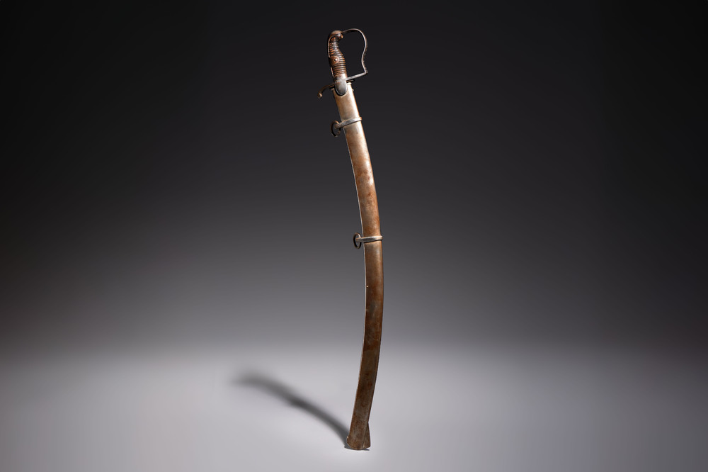 A Prussian 'Bl&uuml;chers&auml;bel' cavalry trooper's sabre, Model 1811, 30th Landwehr Regiment, 19th C.