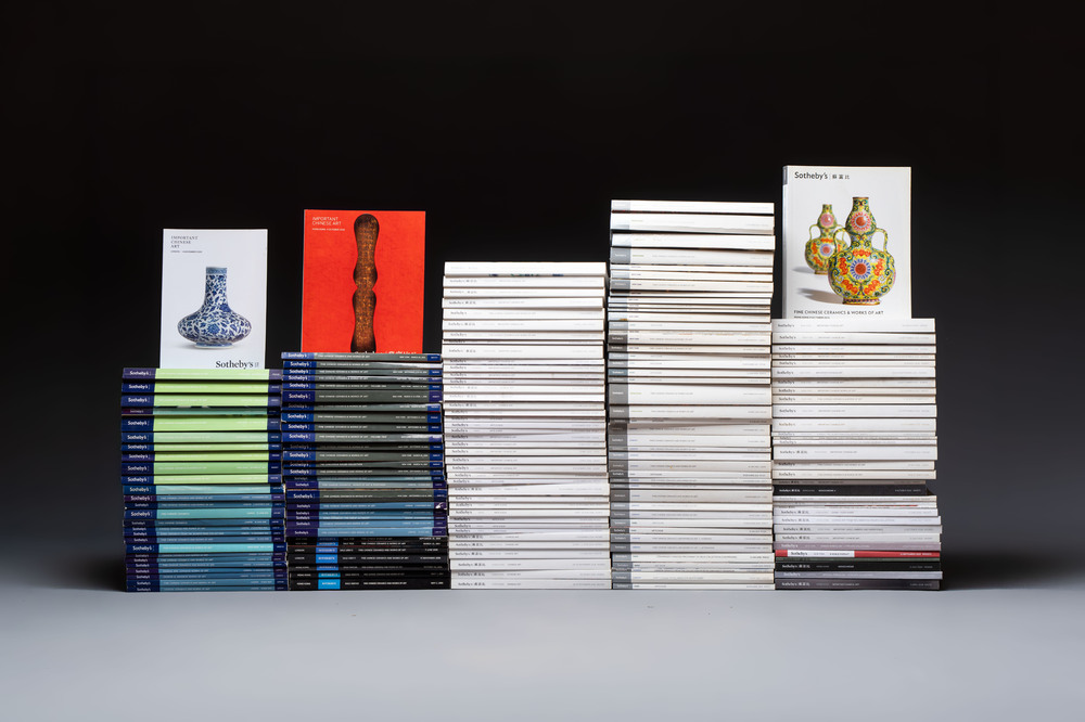 A large collection of 173 Sotheby's auction catalogues on Asian art, 2000-2020