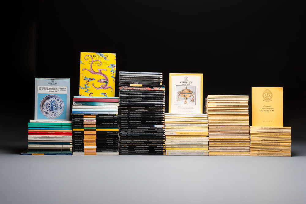 A large collection of 185 Christie's auction catalogues on Asian art, 1974-1999