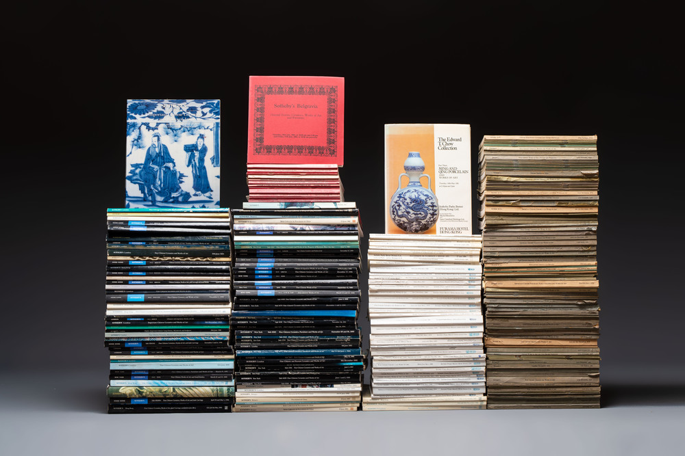 A large collection of 265 Sotheby's auction catalogues on Asian art, 1973-1999