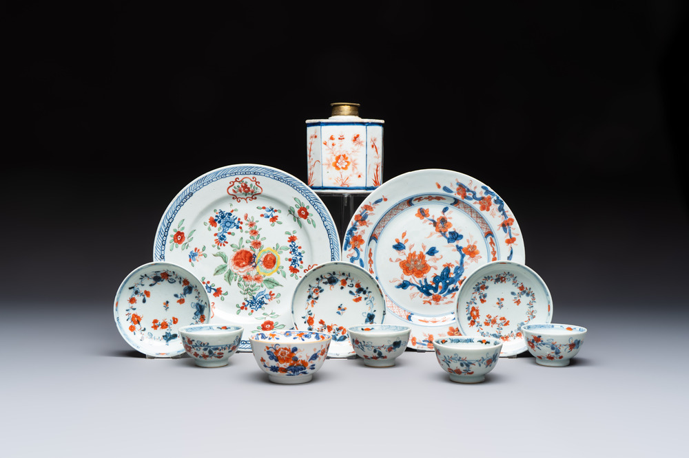 11 Chinese Imari-style and European-decorated wares, Qianlong