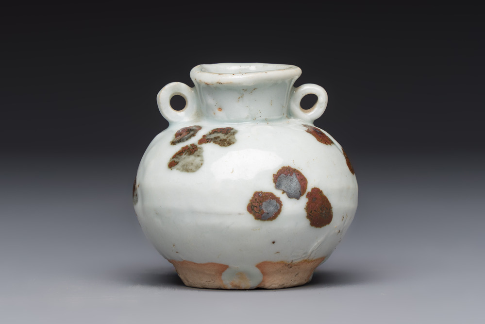 A Chinese russet-splashed jarlet, Yuan