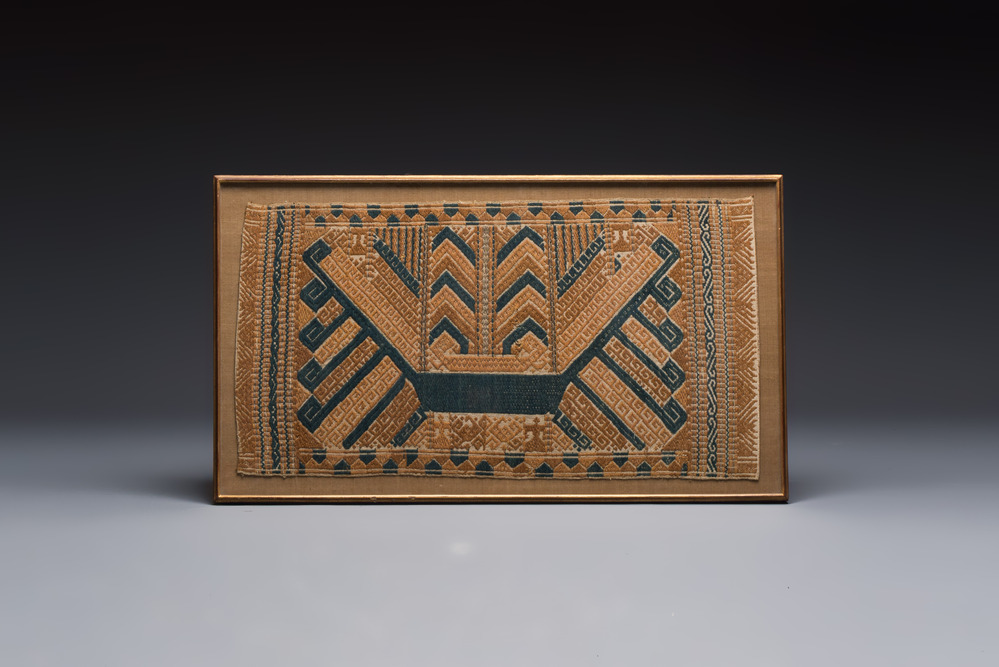An Indonesian ceremonial 'Tatibin' textile, Sumatra, Lampung, late 19/20th C.
