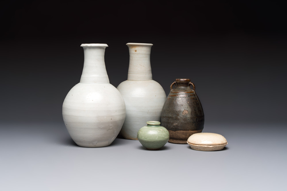 A varied group of five Chinese monochrome wares, Song/Yuan