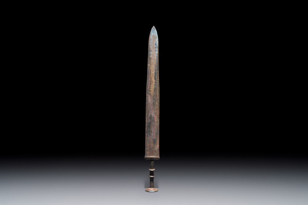 A Chinese bronze sword, Warring States period