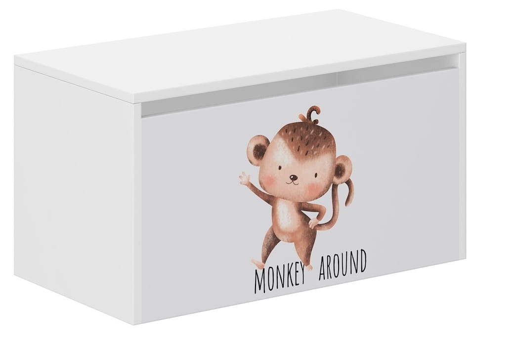 Drevený box na hračky, MONKEY