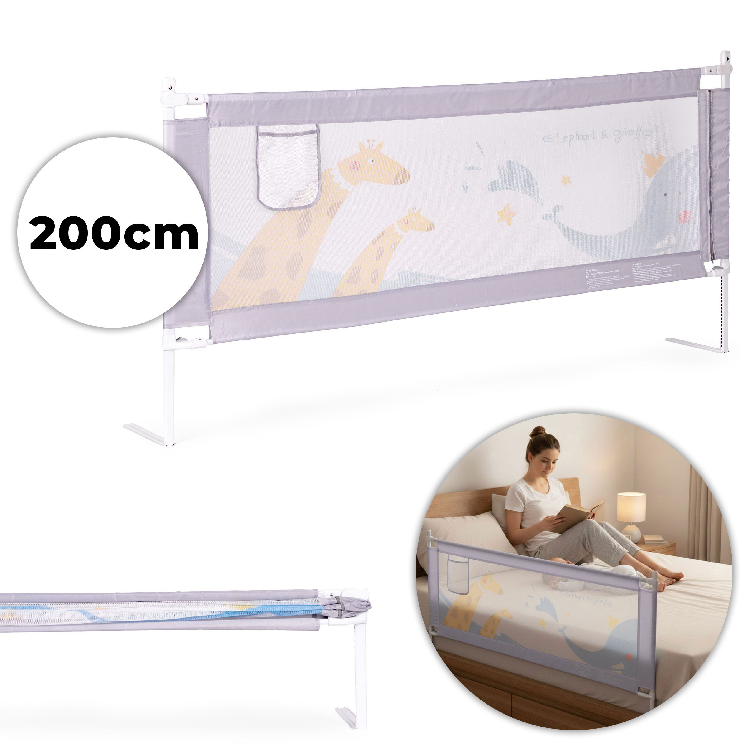 Zábrana na posteľ 200 cm, ECOTOYS