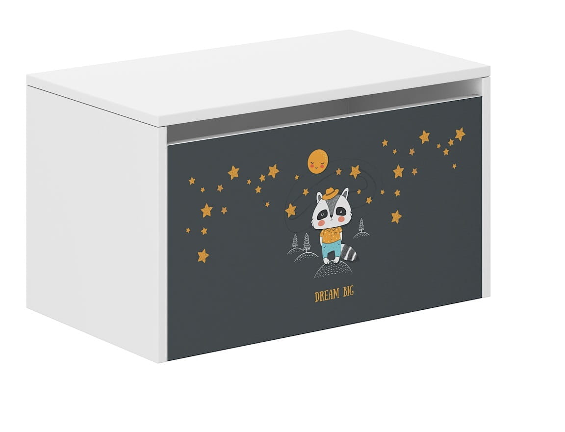 Drevený box na hračky, DREAM BIG