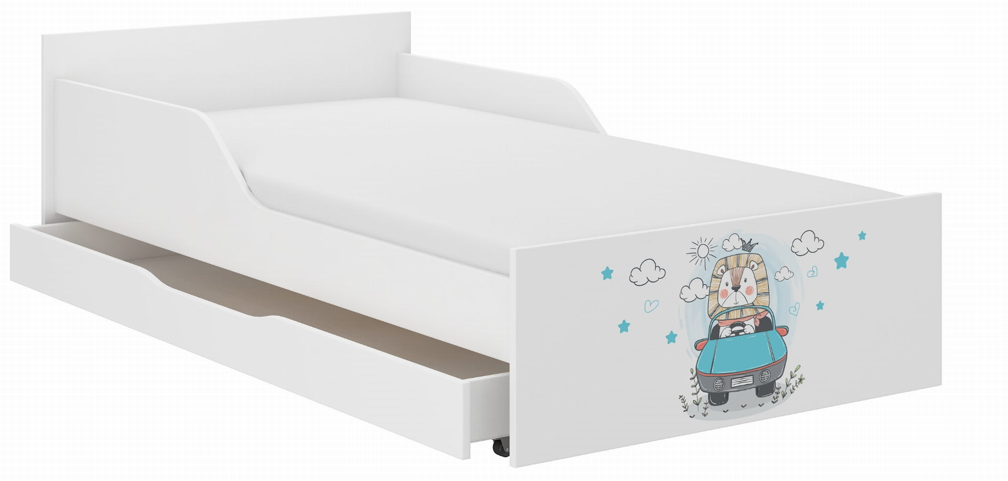 Detská posteľ PUFI 180x90 cm, LION