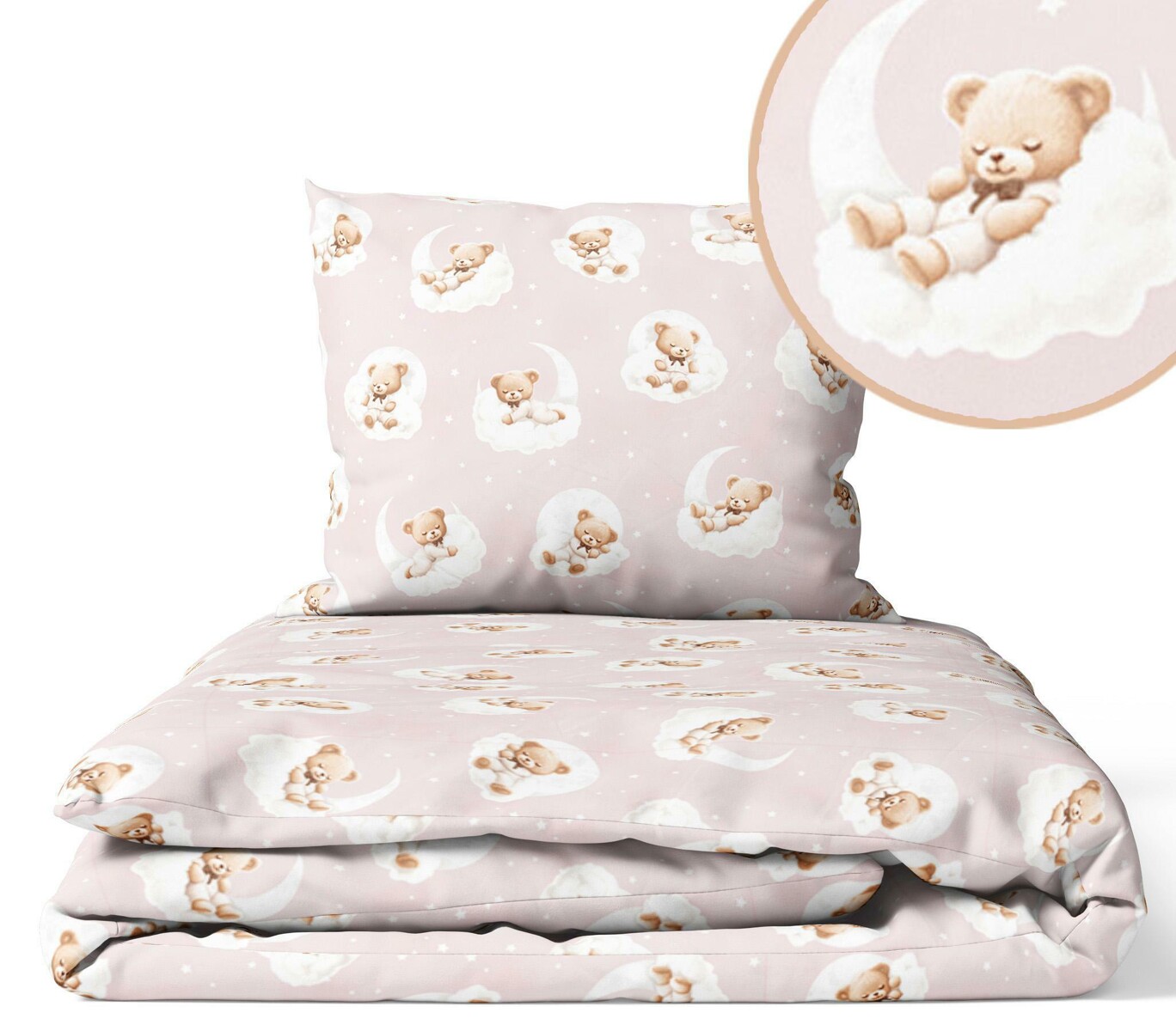 Ankras 2-dielne obliečky, Macko na obláčiku