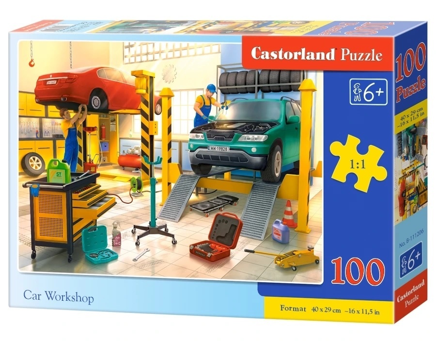 Castorland PUZZLE 100 ks, 6+, CAR WORKSHOP