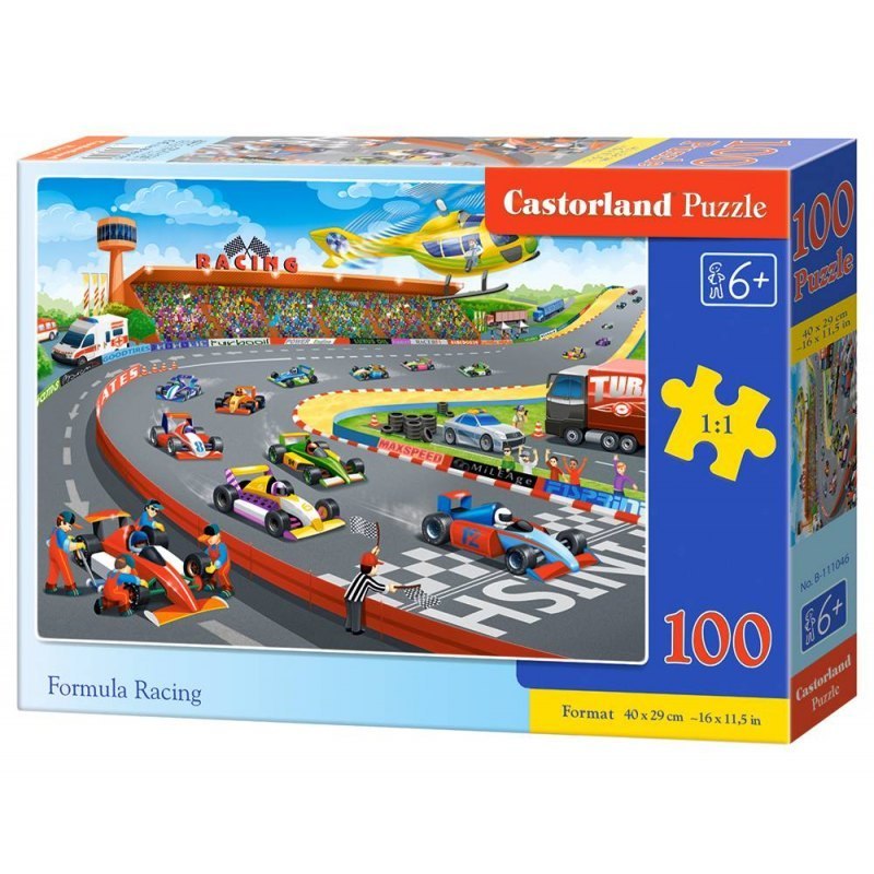 CASTOR Puzzle 100 ks, 6+ Formula racing