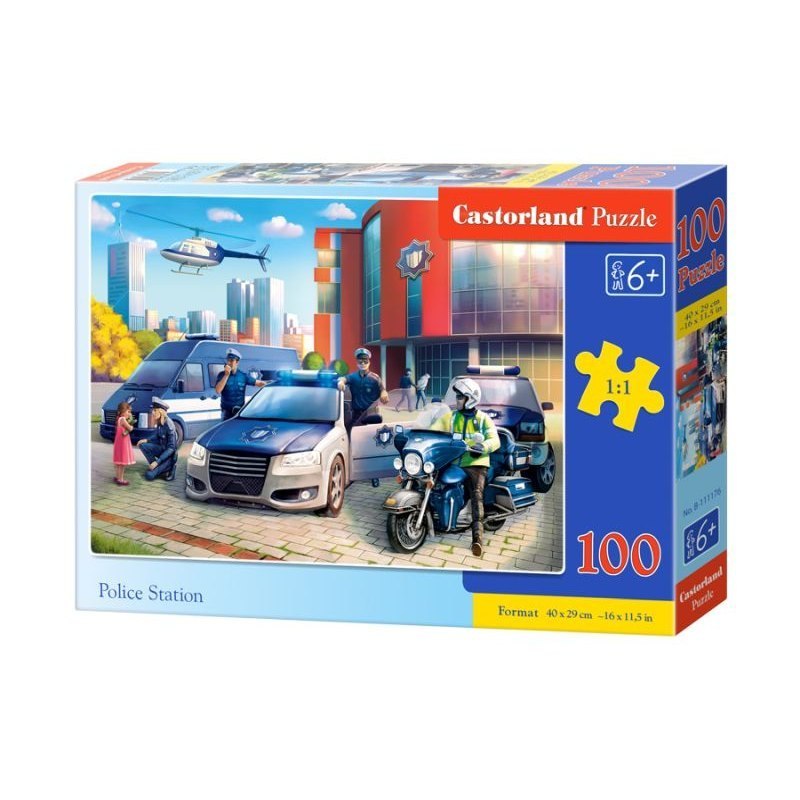 CASTOR Puzzle 100 ks, 6+ Policajná stanica