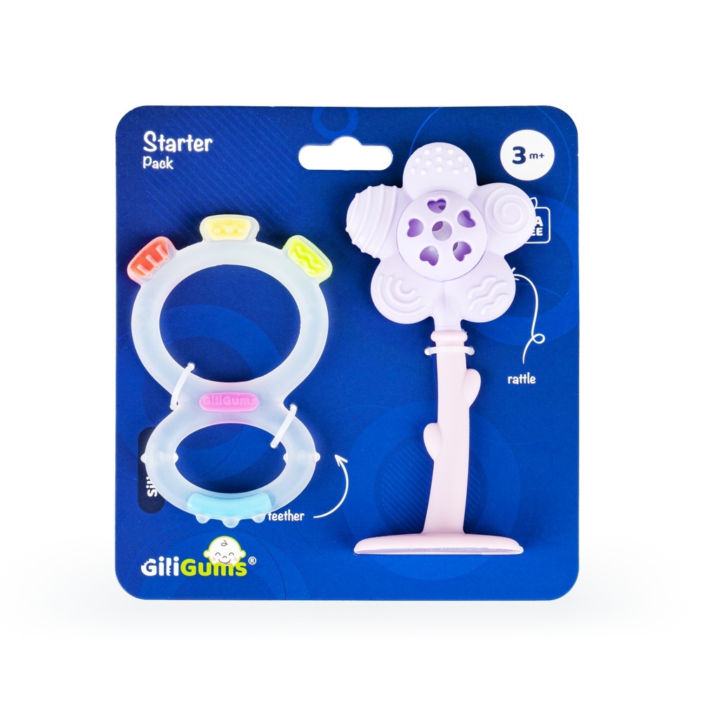 Sada pre bábätko hryzátka, fialová