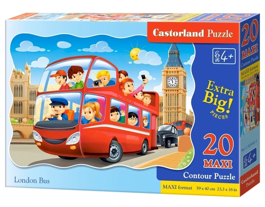 Castorland MAXI PUZZLE 20 dielikov, 4+ MAXI LONDON BUS