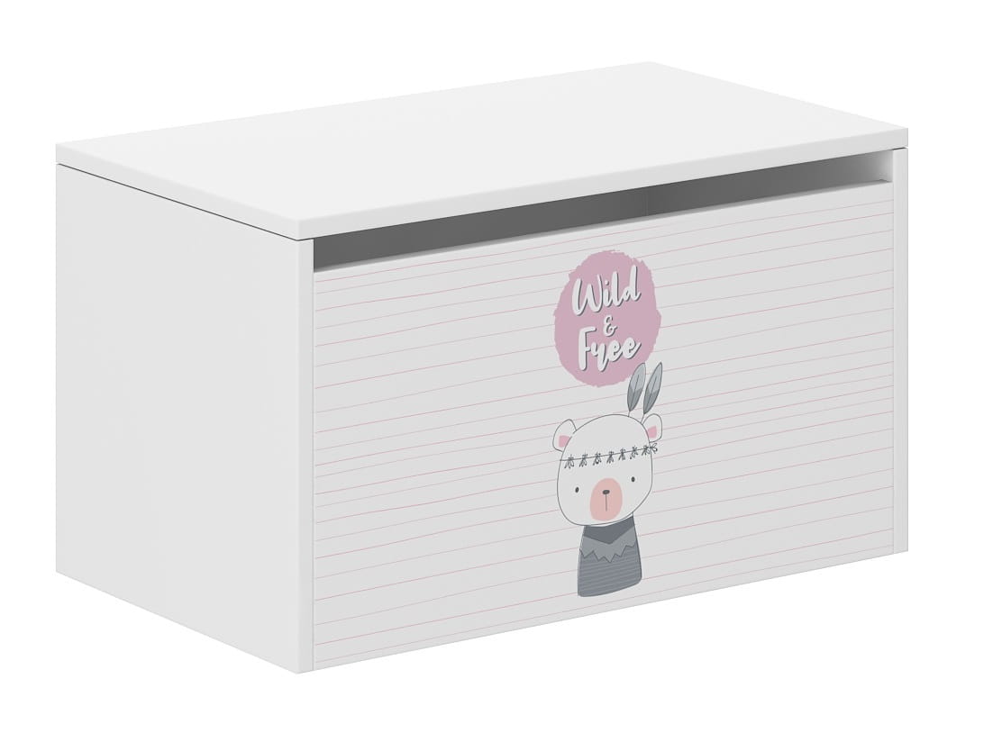 Drevený box na hračky, WILD and FREE