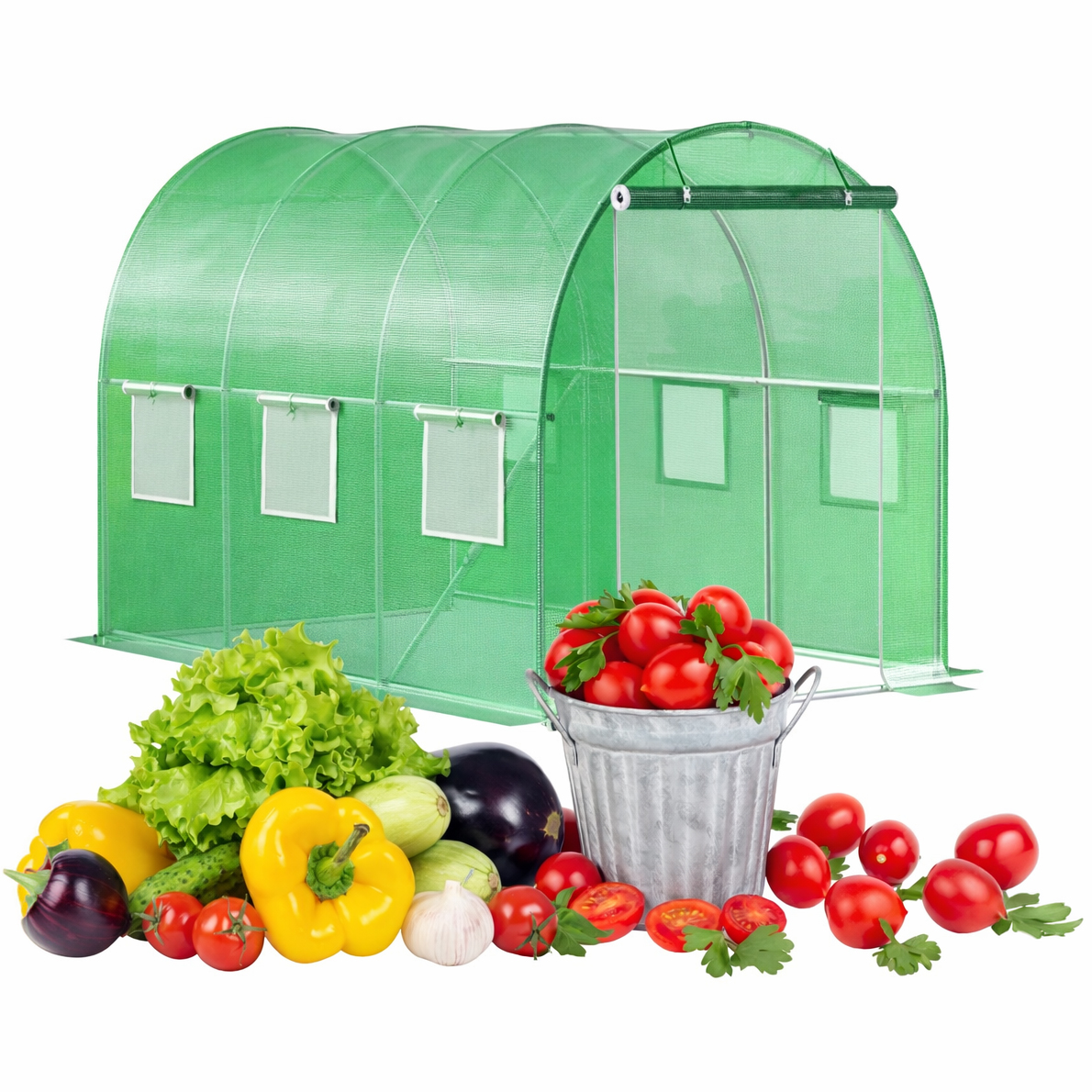Záhradný UV fóliovník 3 x 2 x 2 m, 6 m², kovový rám