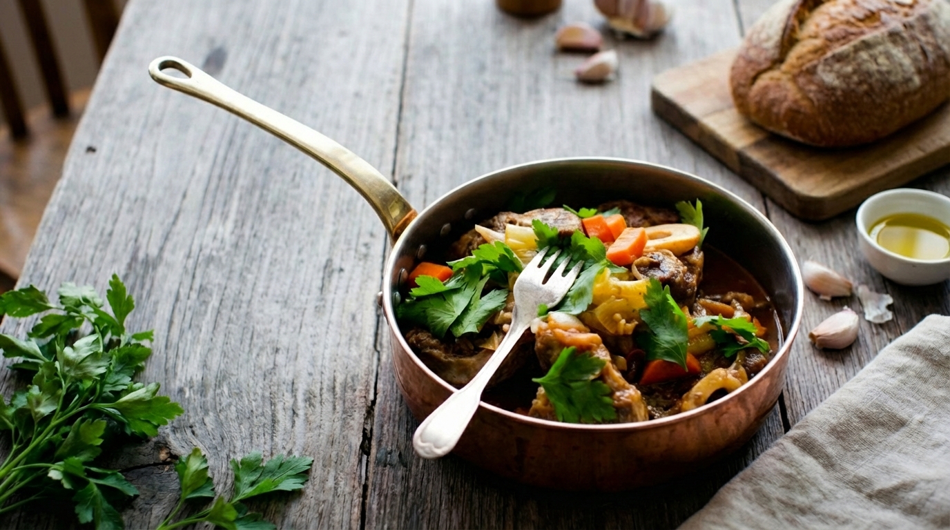 Osso bucco med potatismos
