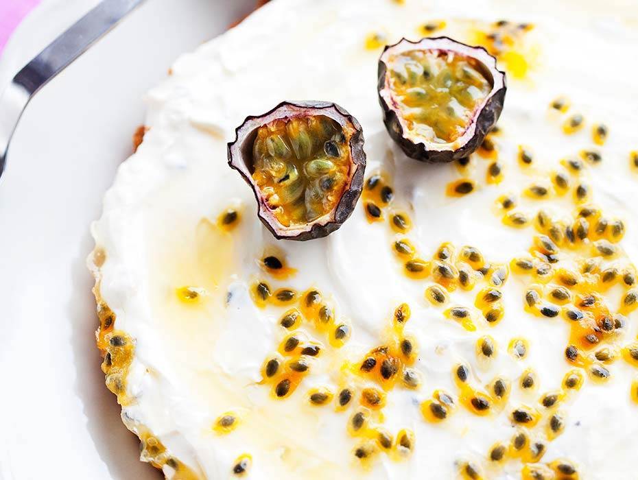 Cheesecake med passionsfrukt