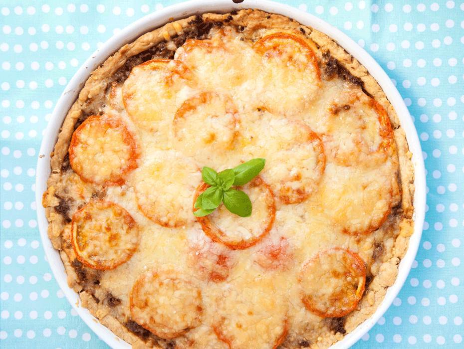 Festlig tacopaj med grönsallad