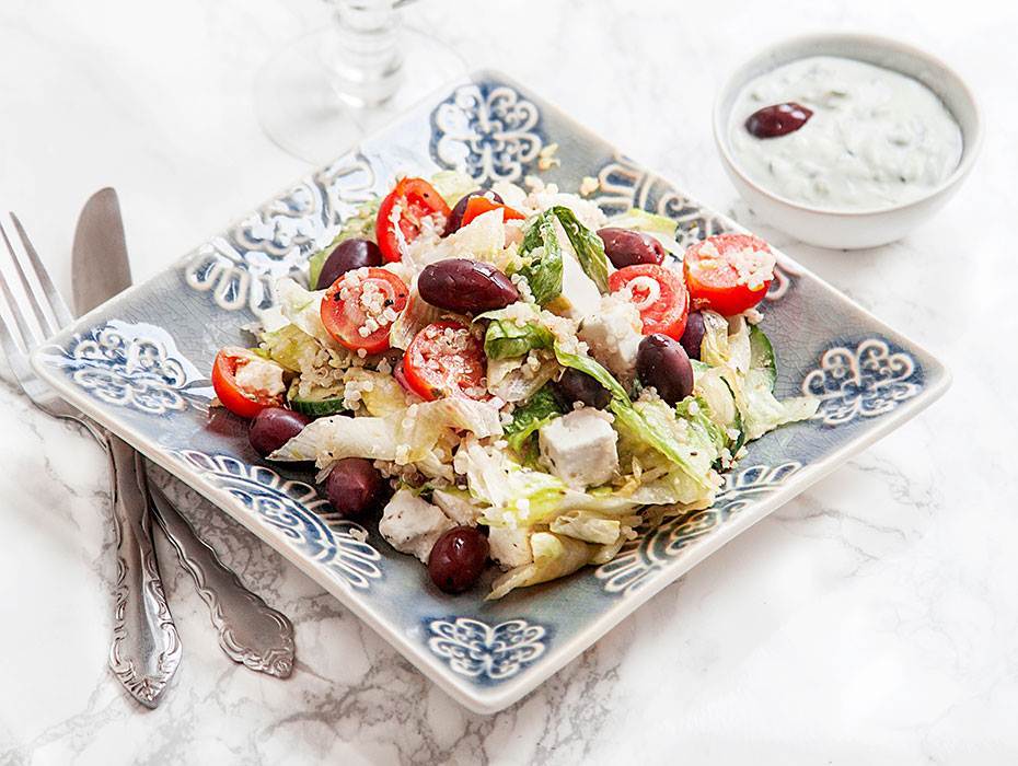 Grekisk quinoasallad