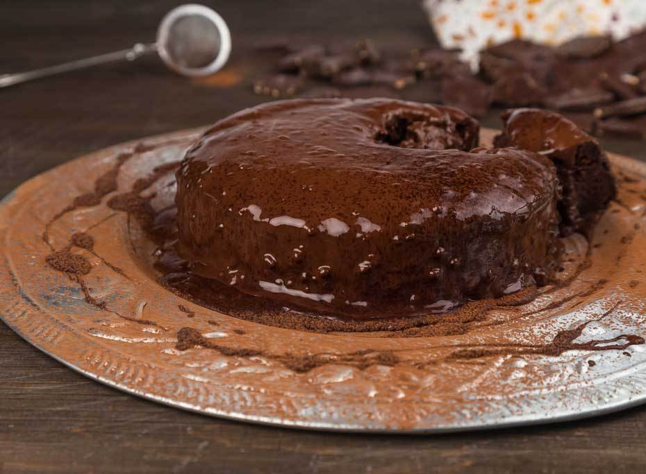 Kladdkaka med brynt smör