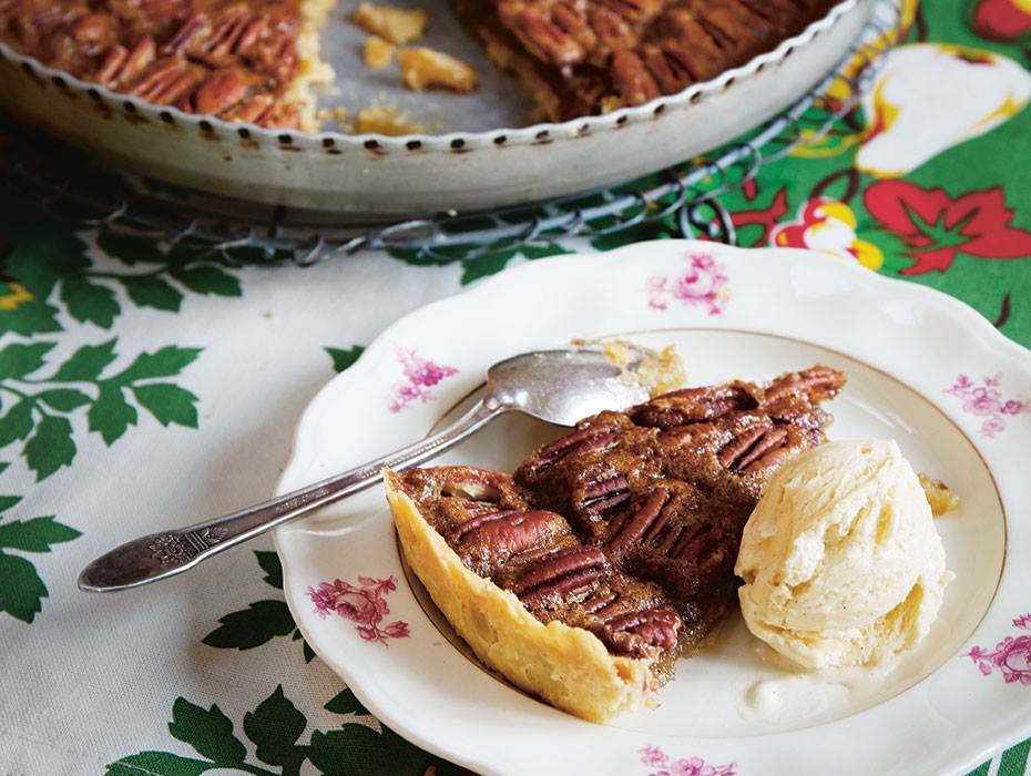 Knaprig pekannötspaj