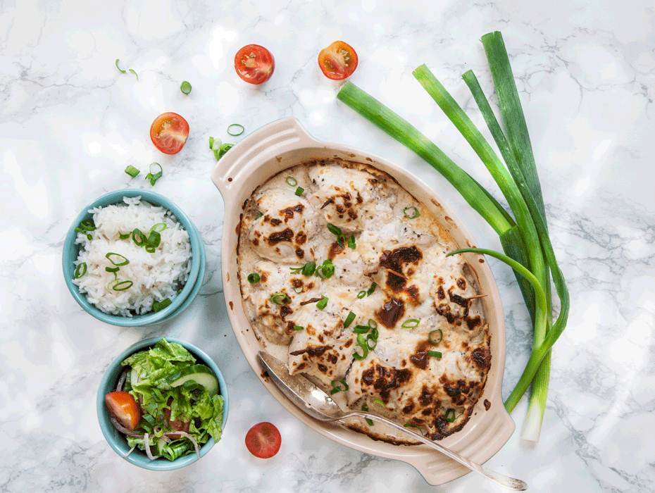 Krämiga kycklingrullar