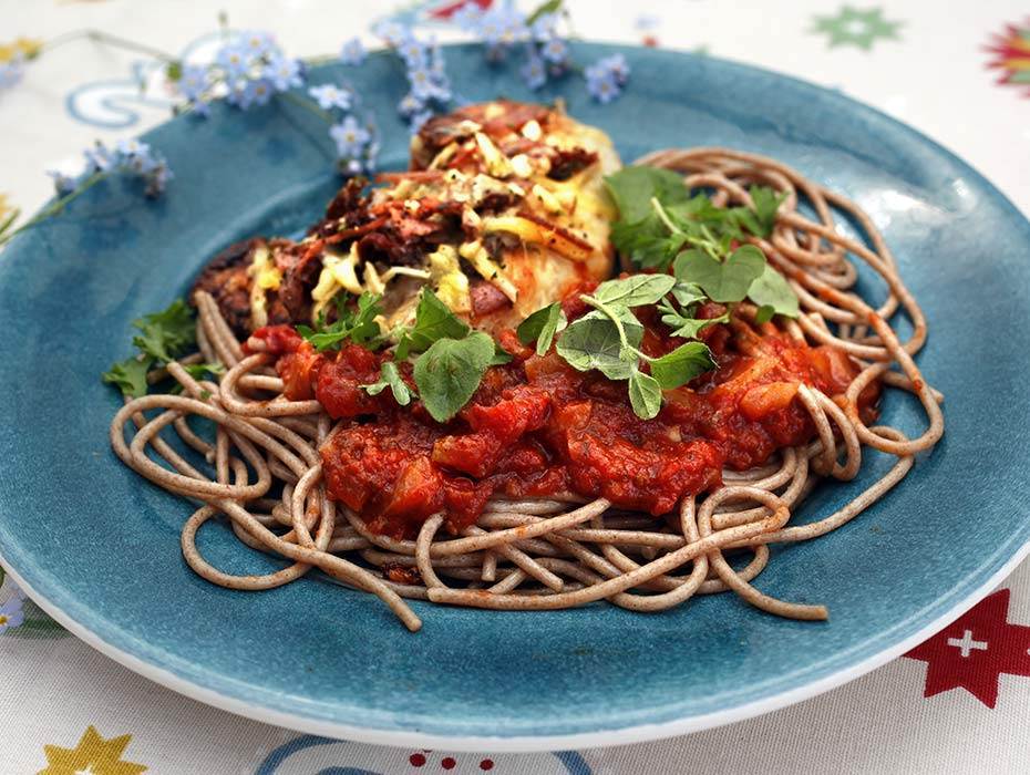 Kyckling med italiensk topping