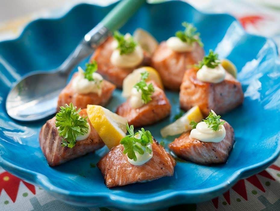 Muscovadolax med citronaioli