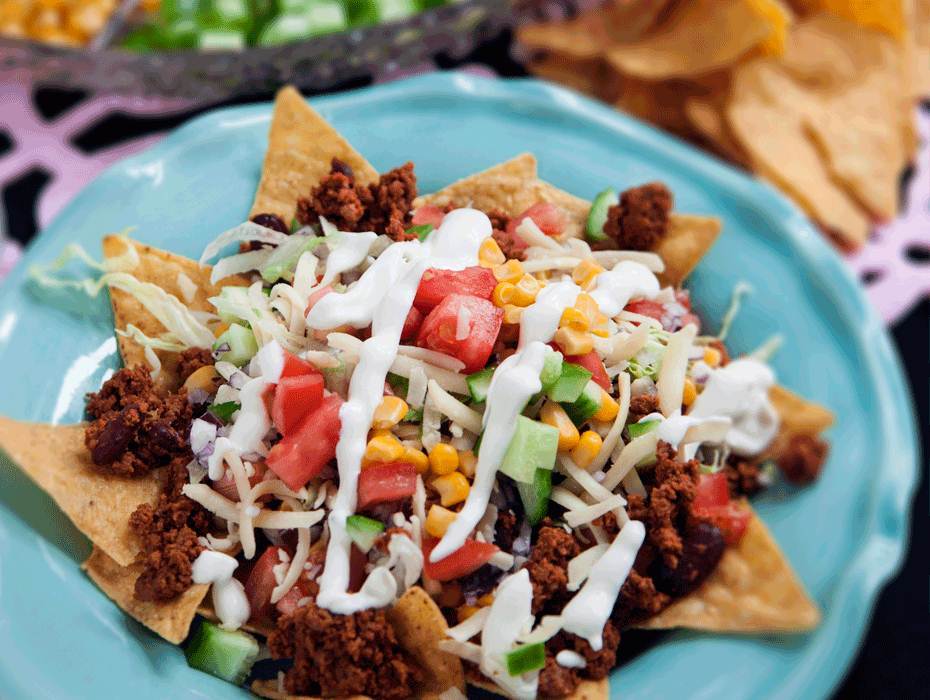 Nachotallrik vego de lux