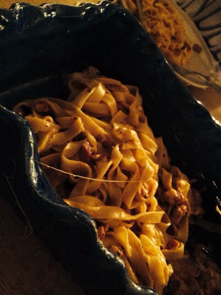 Pasta med god kött blandning