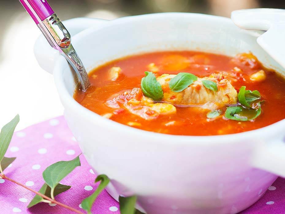 Supersmal fisksoppa med saffran