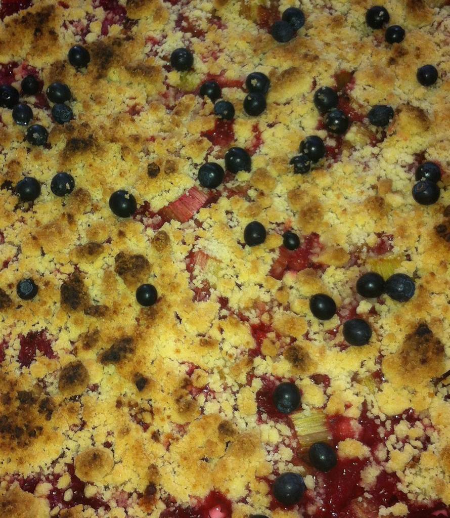 Bärpaj med rabarber