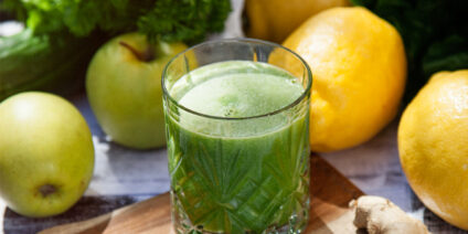 Juicekasse, grön