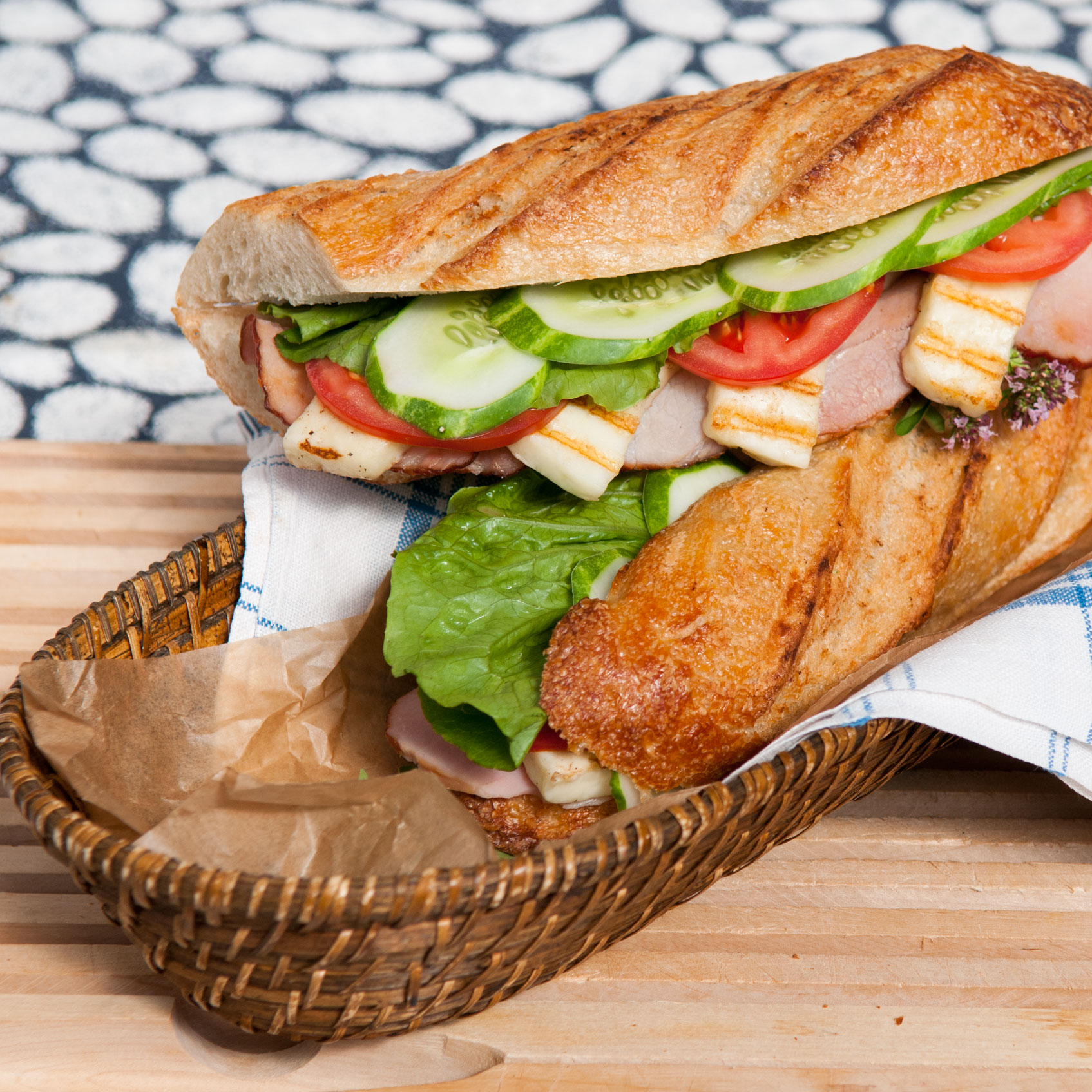 Fontana Halloumisandwich med skinka