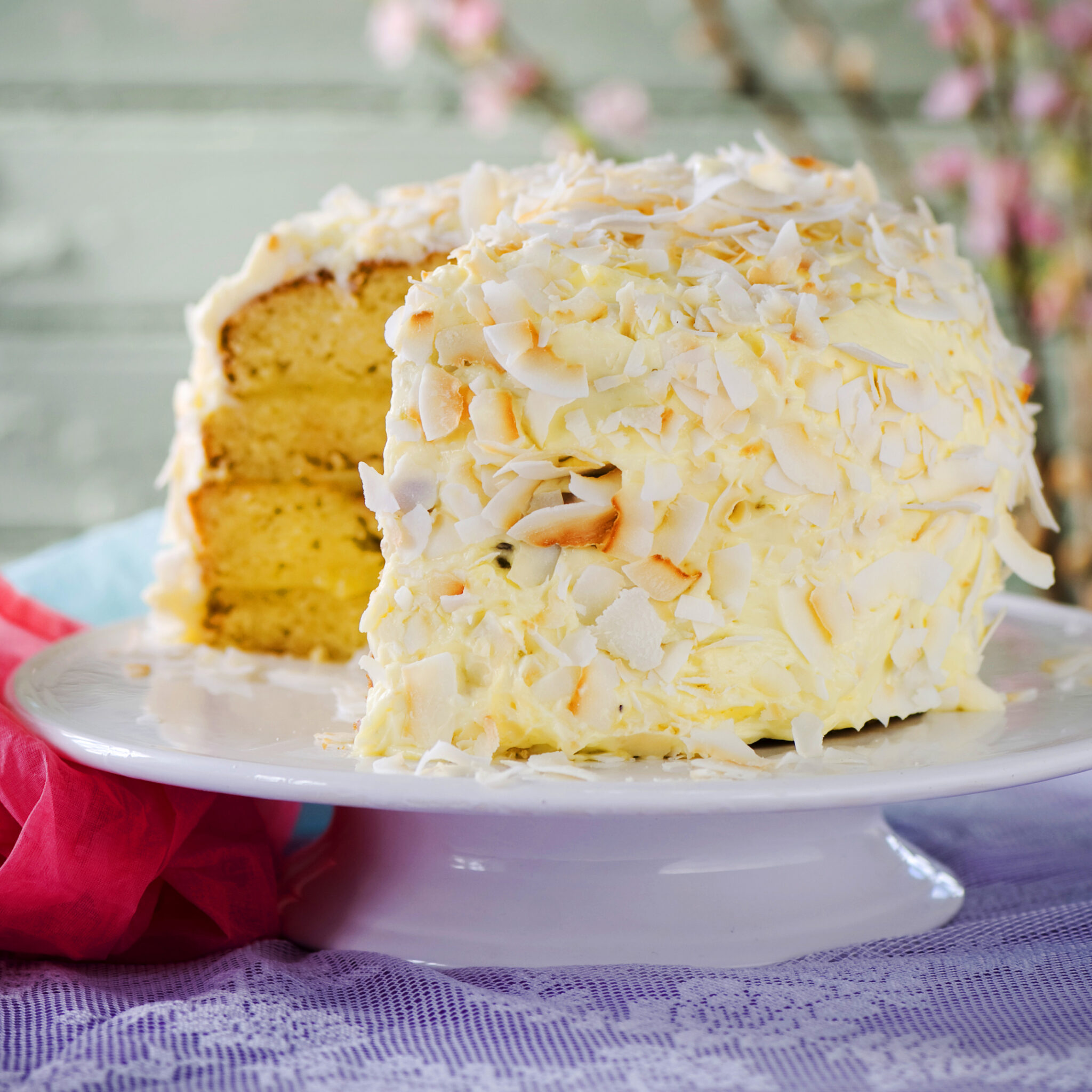 Lime- och kokostårta