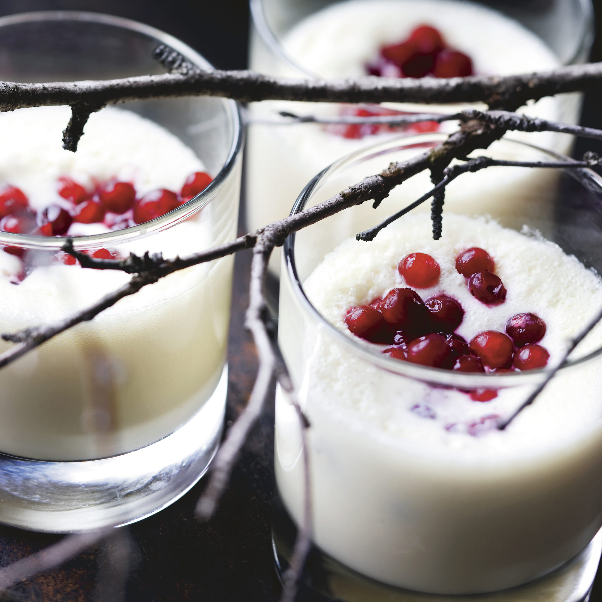 Sötsyrlig vit chokladmousse