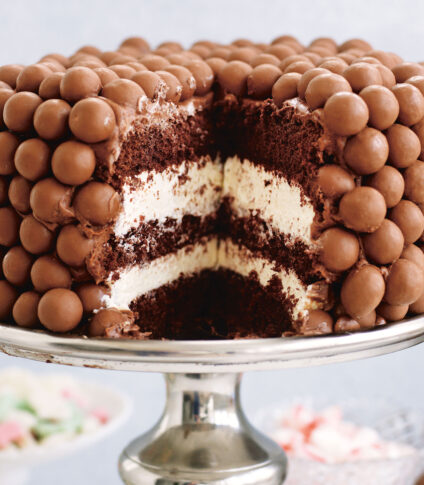 Chokladtårta med malteserkulor