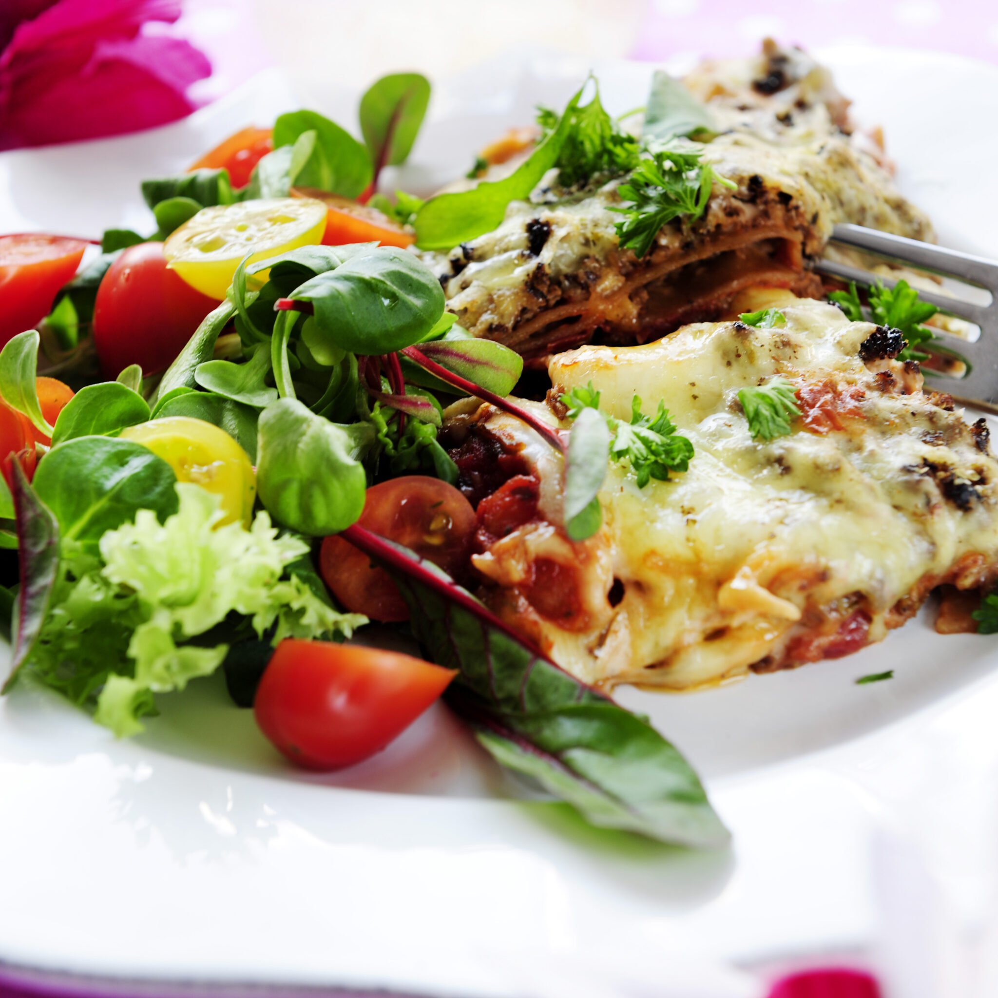 Vegetarisk fullkornslasagne