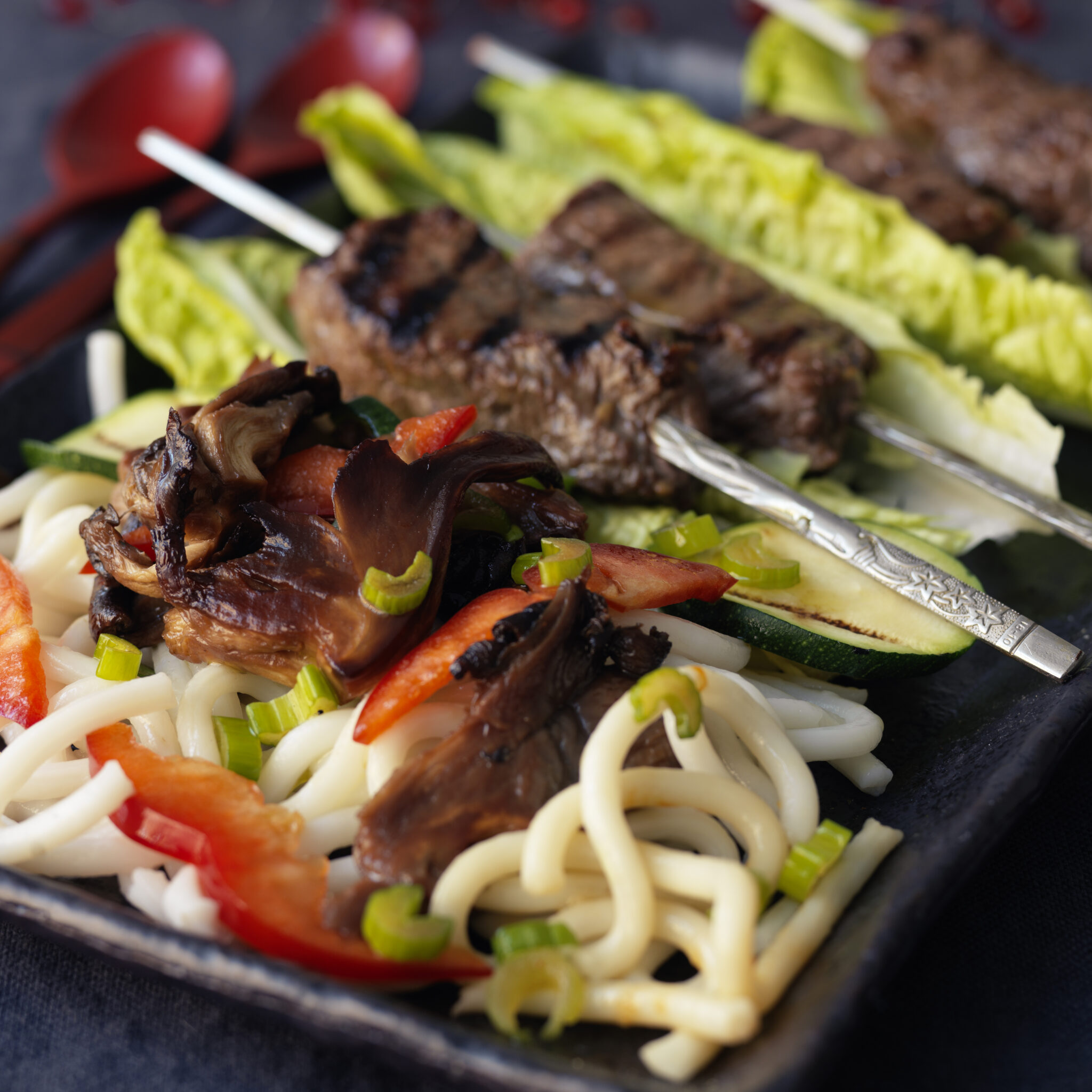 Galbi gui – marinerade spett