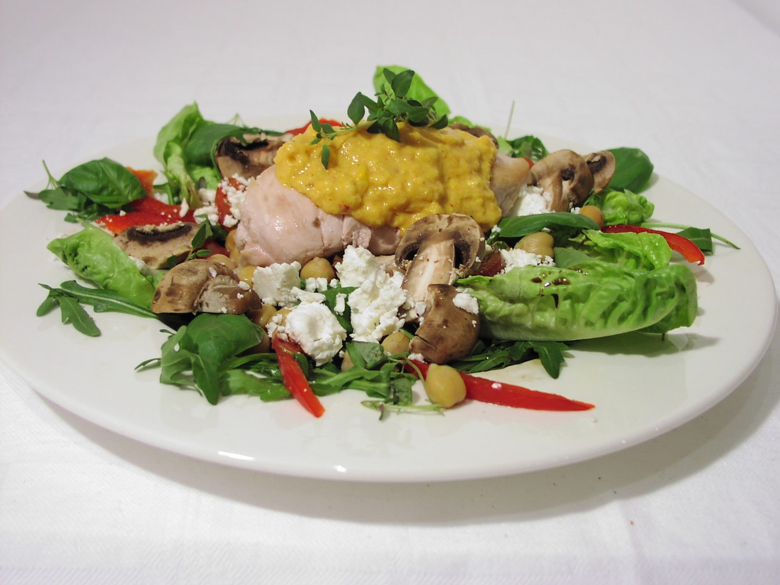 Kycklingsallad med majsröra
