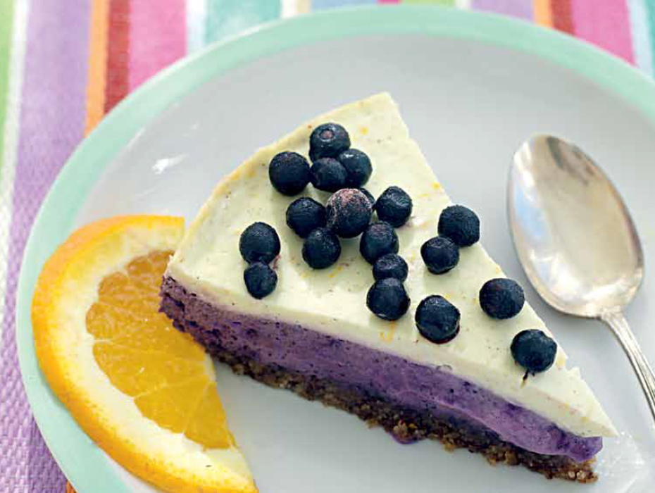 Blåbärscheesecake med apelsin