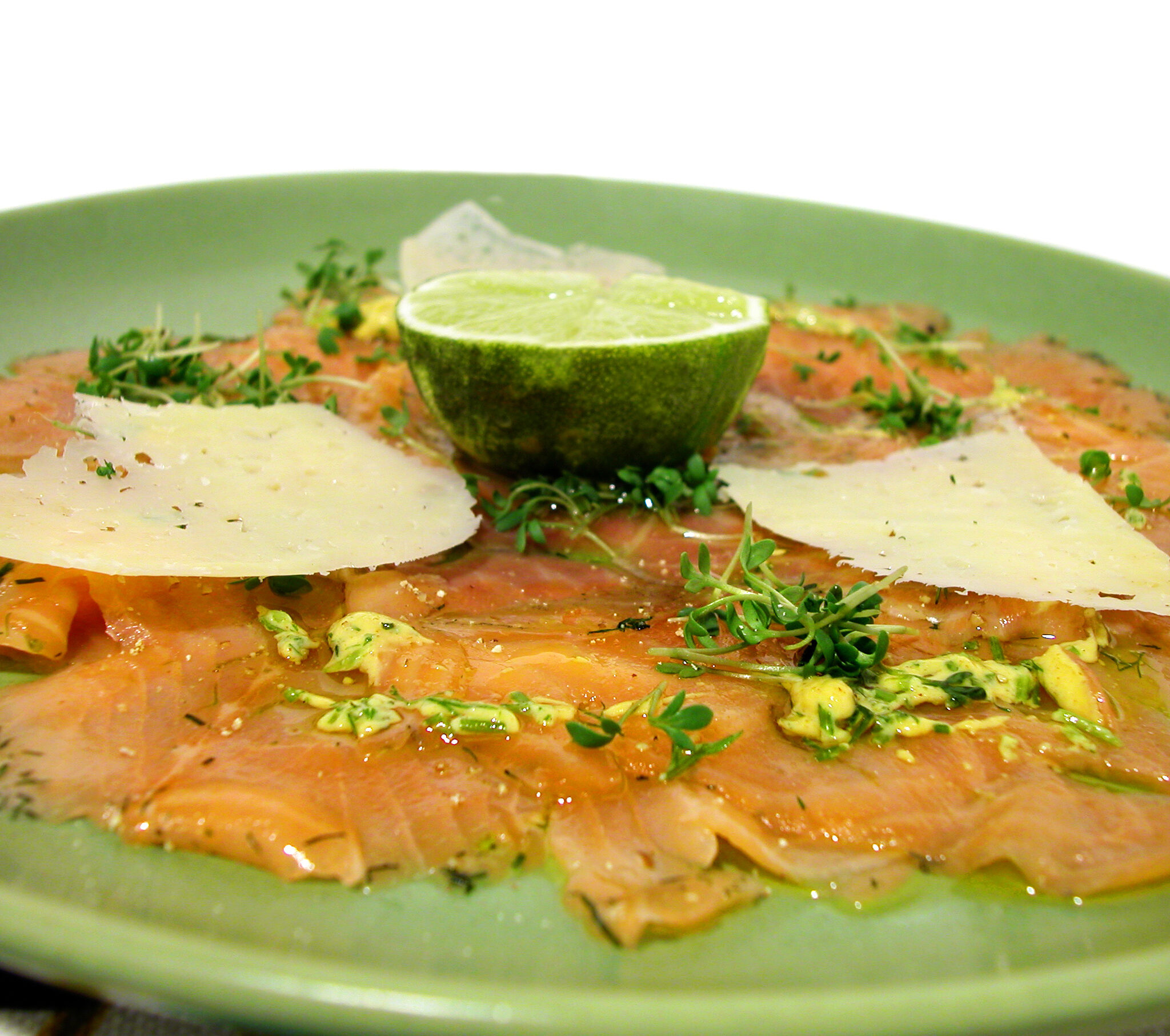 Gravad lax med dilldressing och västerbottensost