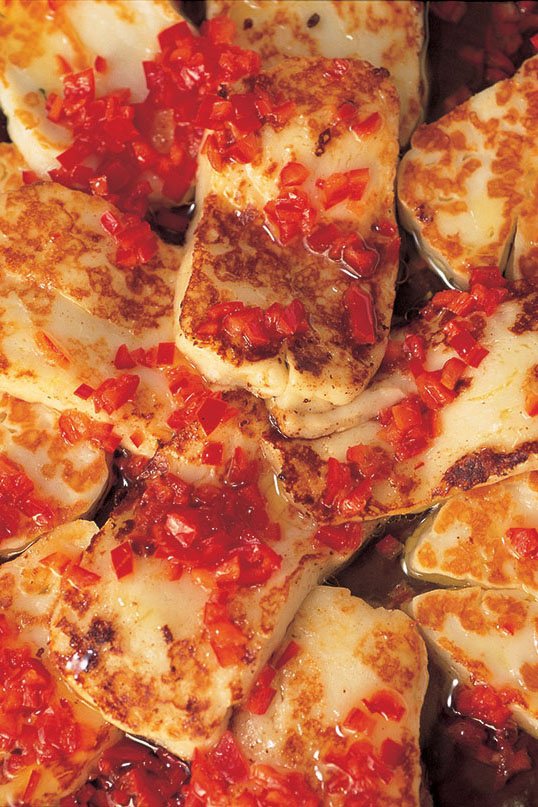 Halloumi med chili