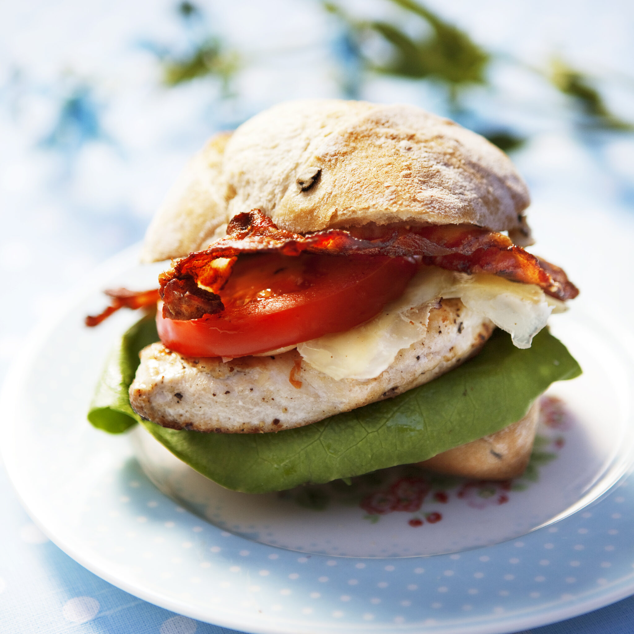 Kycklingburgare med bacon