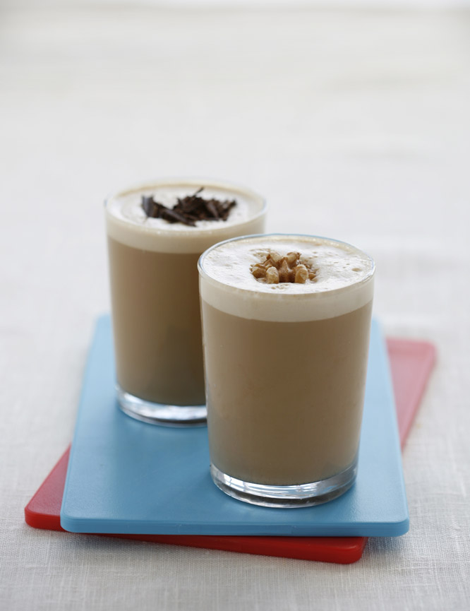 Kaffe med rom och glass